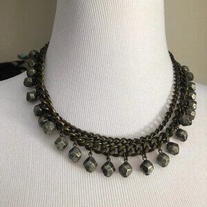 American Eagle Double Chain Dangle Necklace